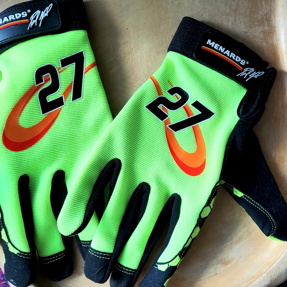 Menards High-Visibility Racing Gloves NWOT